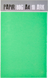 PAPIR A4 80G ASIAGRØN M. 10 ARK