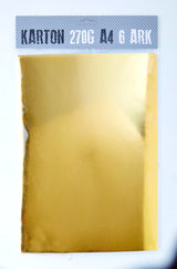 KARTON A4 270G GULD M. 6 ARK
