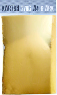 KARTON A4 270G GULD M. 6 ARK