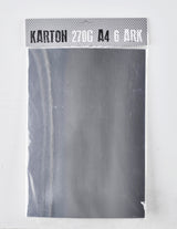 KARTON A4 270G SØLV M. 6 ARK