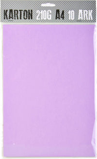 KARTON A4 210G LYSLILLA M. 10 ARK
