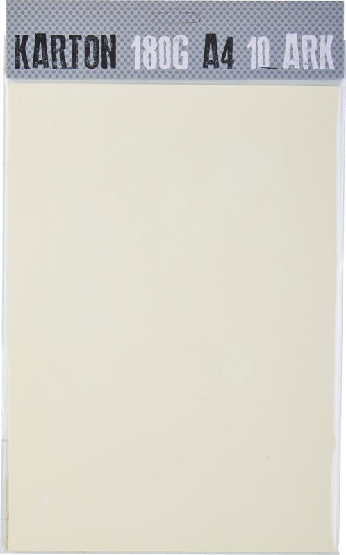 KARTON A4 180G IVORY M. 10 ARK