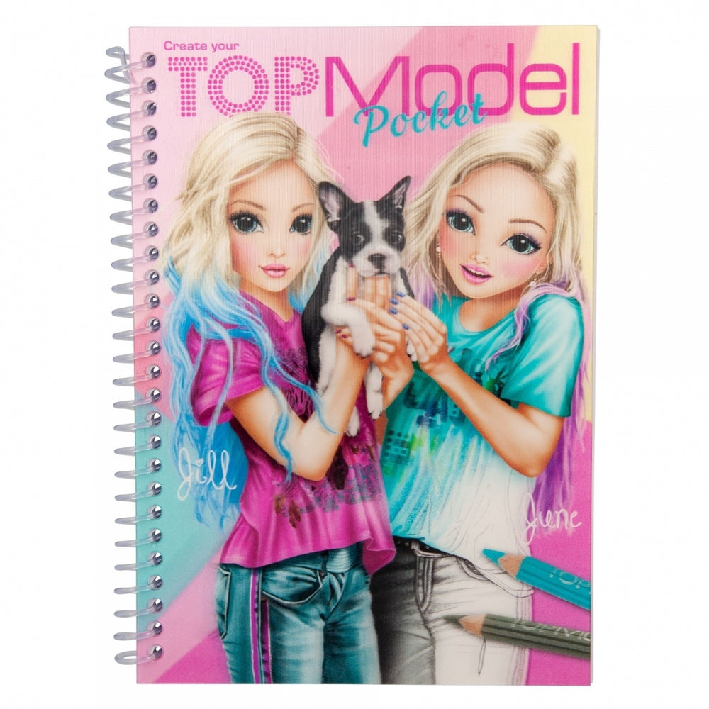 TOPModel lommemalebog 3D ass.