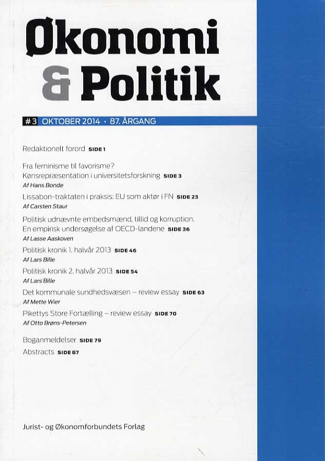 Økonomi & Politik nr. 3, 2014