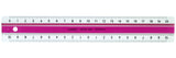 Lineal Linex super 20 cm pink