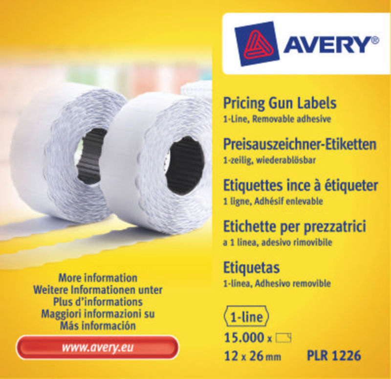 Etiket Avery til prismærkepistol pl1/8