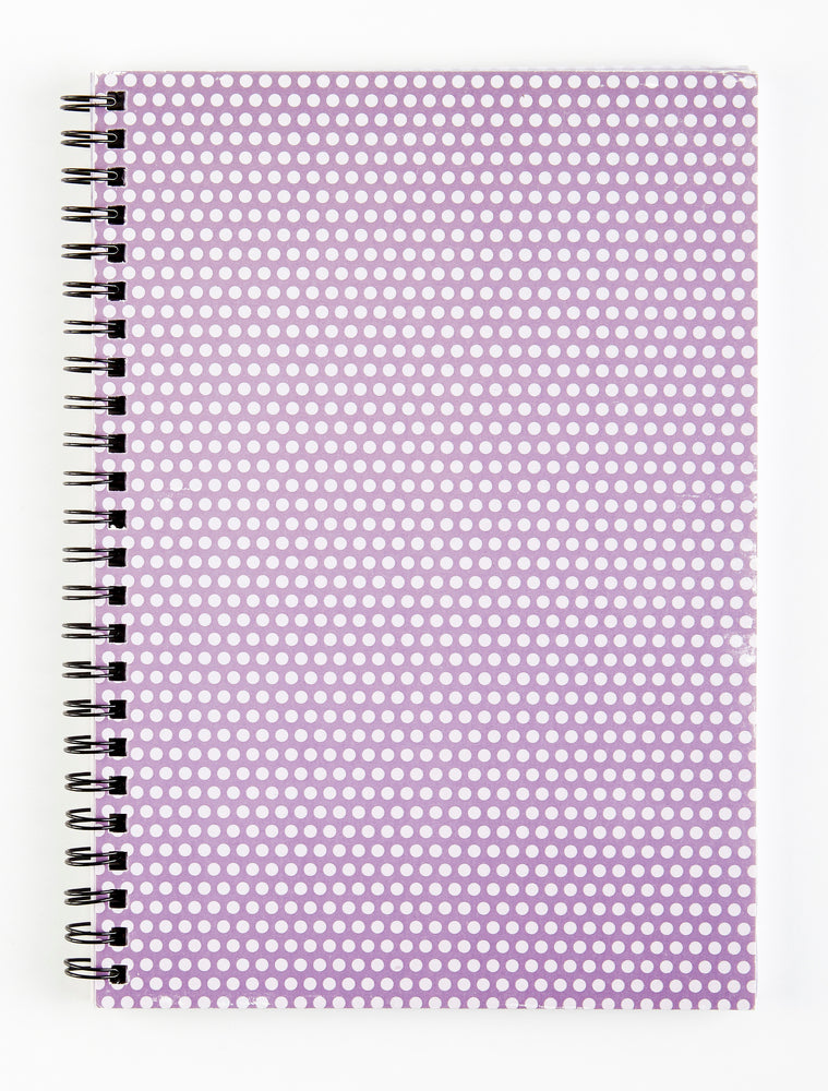 SPIRALBLOK LILLA PRIK A5