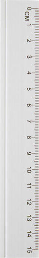 LINEAL ALU 15 CM