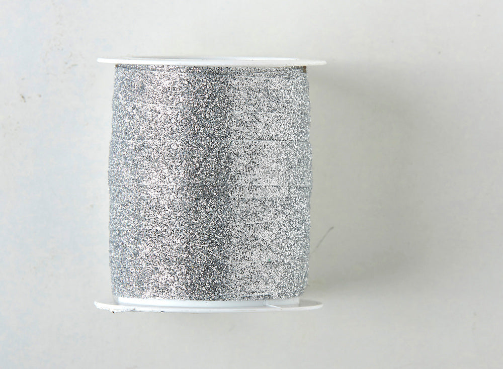 GLITTERBÅND SØLV 5M
