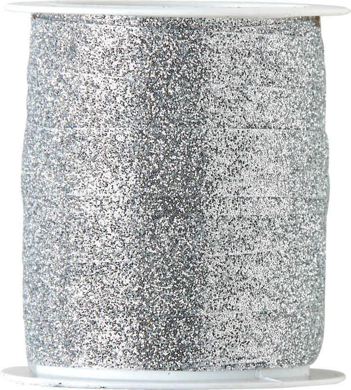 GLITTERBÅND SØLV 5M