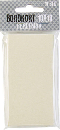 BORDKORT 10X10 PERLEMOR IVORY 10 STK