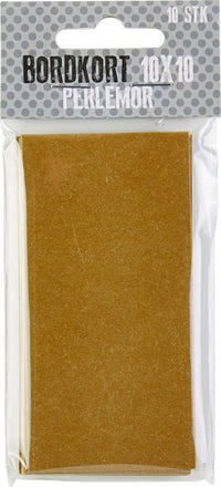 BORDKORT 10X10 PERLEMOR GULD 10 STK