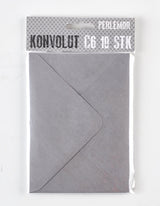 KONVOLUT C6 PERLEMOR GRÅ 10 STK