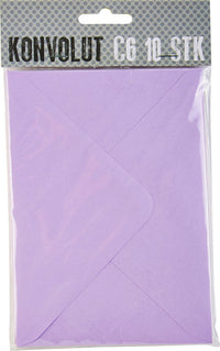 KONVOLUT C6 LYSLILLA 10 STK