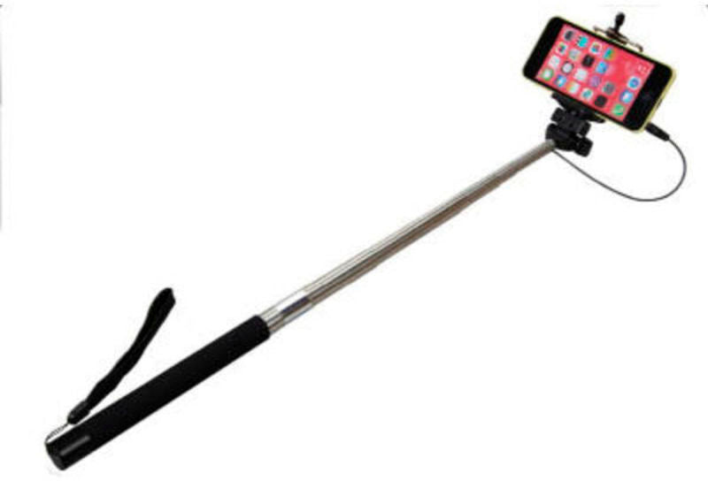SELFIE STICK MED WIRE OG SELVUDLØSER