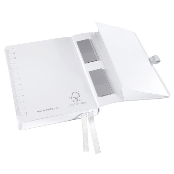 NOTESBLOK STYLE A6 SOFT LINJ. 80 ARK HVID