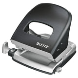 Hulapparat Leitz 2 hul 30 ark style satin sort