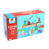 Fiskebåd i træ - Fiskespil