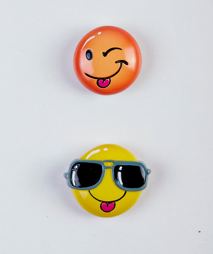MAGNET SUPER STÆRK SMILEY 2 STK.