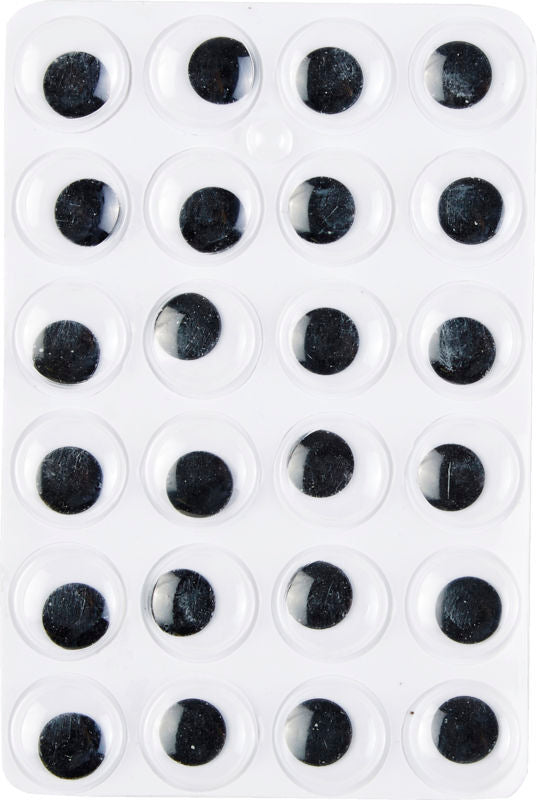 STICKERS MED ØJNE DIA. 15MM 24 STK