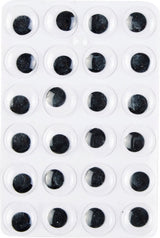 STICKERS MED ØJNE DIA. 15MM 24 STK