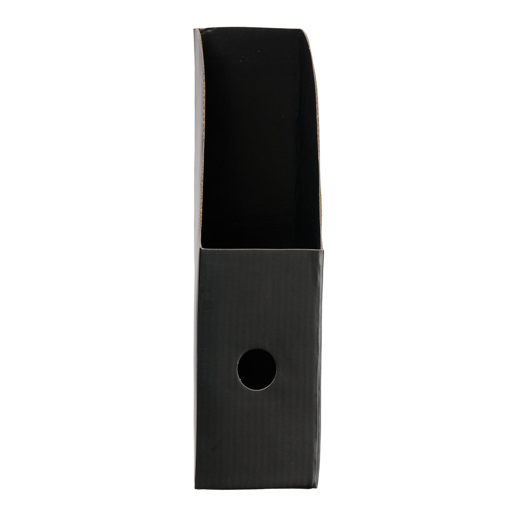 Tidsskriftskassette karton sort A4