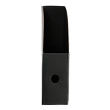 Tidsskriftskassette karton sort A4