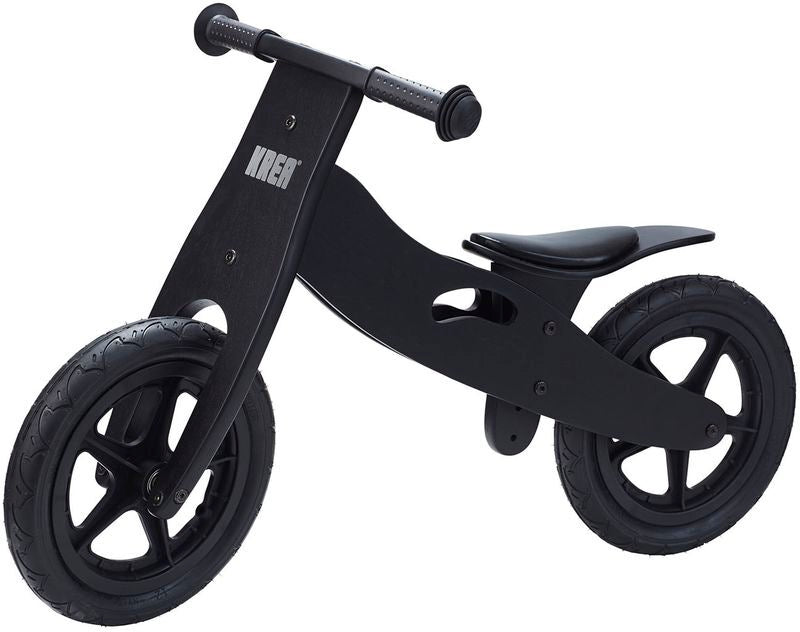 Krea løbecykel i træ sort