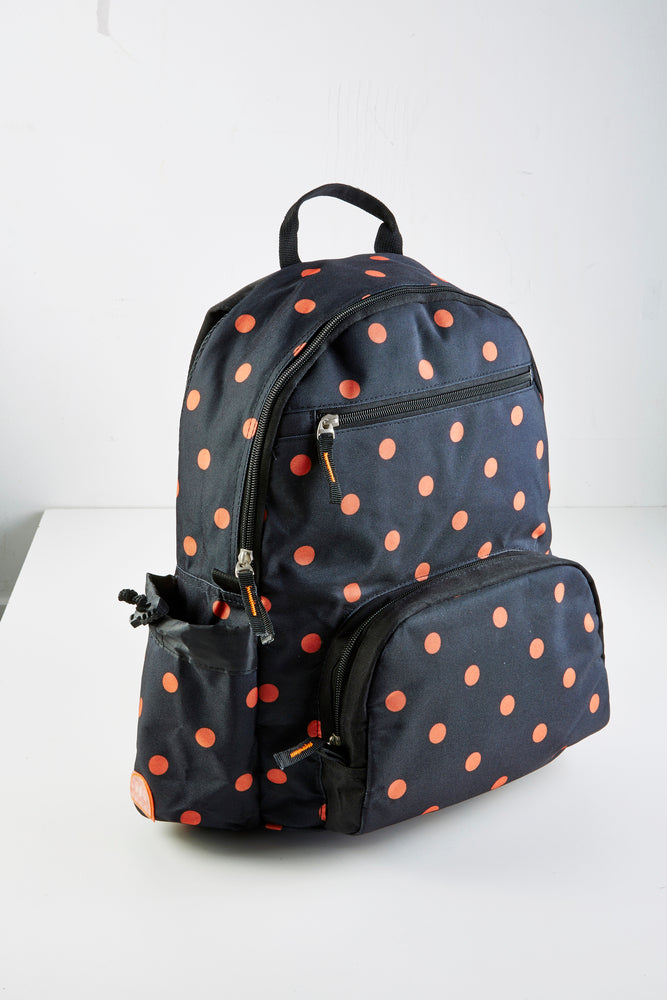 SKOLETASKE BASIS ORANGE PRIK