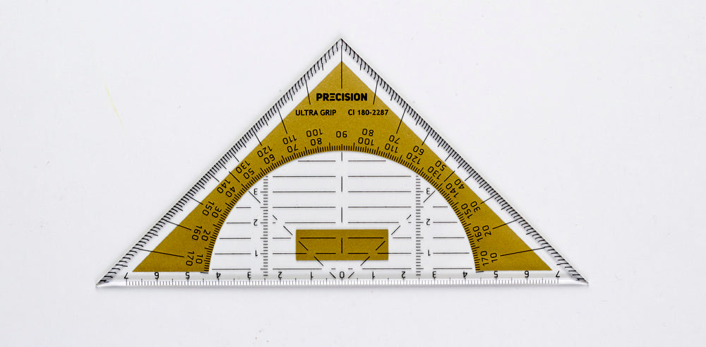 Geometritrekant precision antiskrid lille guld
