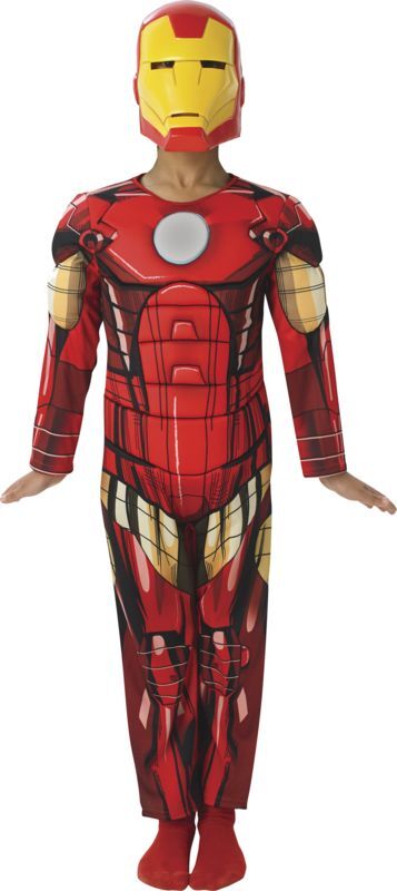 DRAGT IRONMAN MED MUSKLER STR. 5-6 ÅR