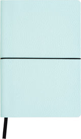 Notesbog pu m. elastik mint A5