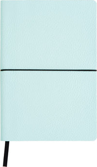 Notesbog pu m. elastik mint A5