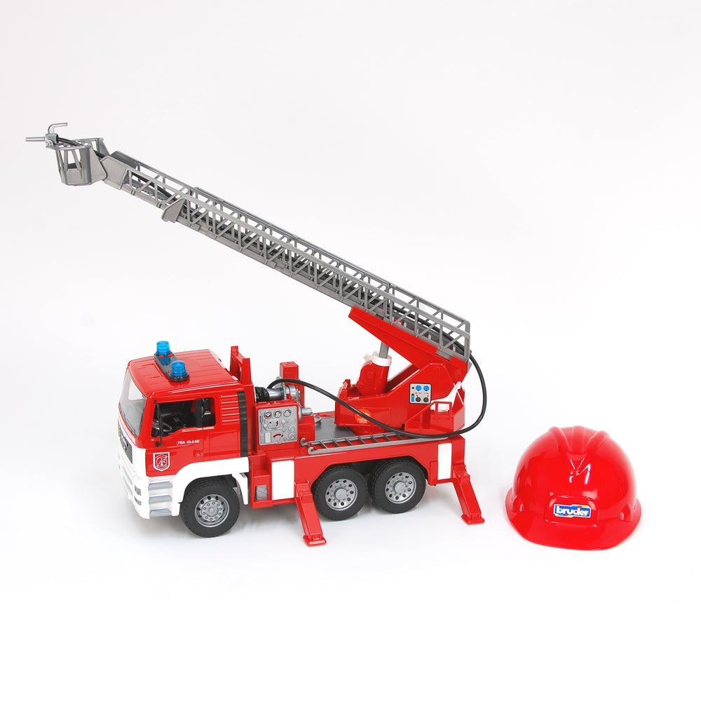 Man brandbil