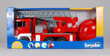 Man brandbil