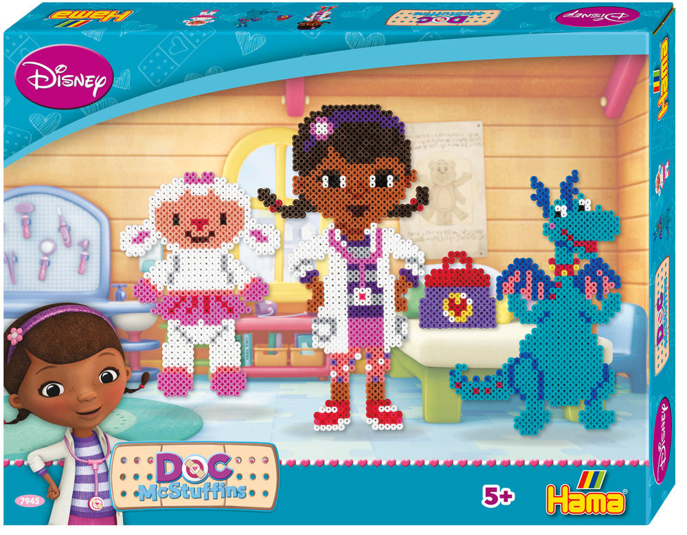 HAMA PERLER MIDI DOC MCSTUFFINS GAVEÆSKE