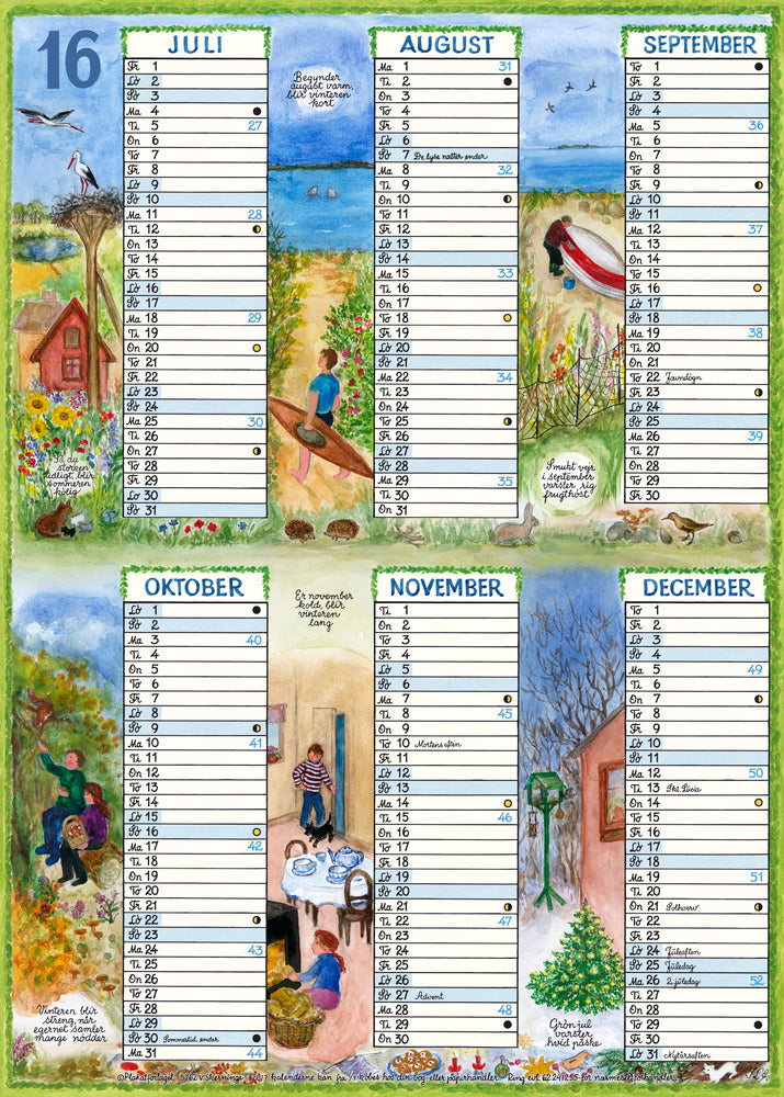 Overblikskalender a4 2016 2016
