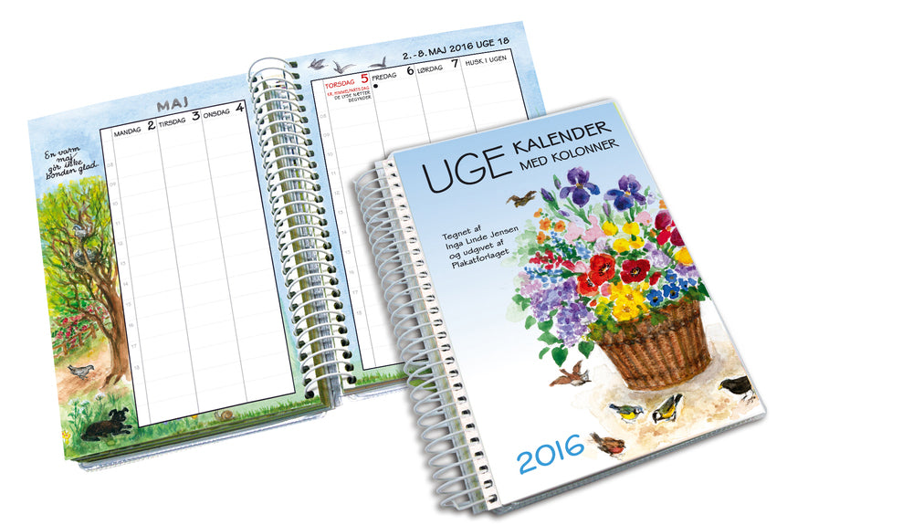 Ugekalender i kolonner kolonner