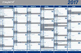 DOBBELT HALVÅRSKALENDER 2017 44X29CM