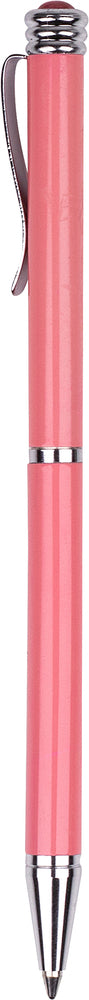 Kuglepen rosa m/ rosa sten