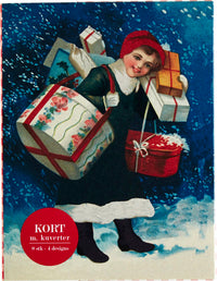 KORT I ÆSKE 9 X 12 CM. 8 STK. NORDISK