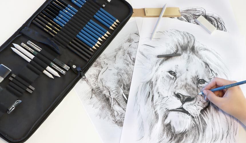Tegnesæt graphit stylus luksus