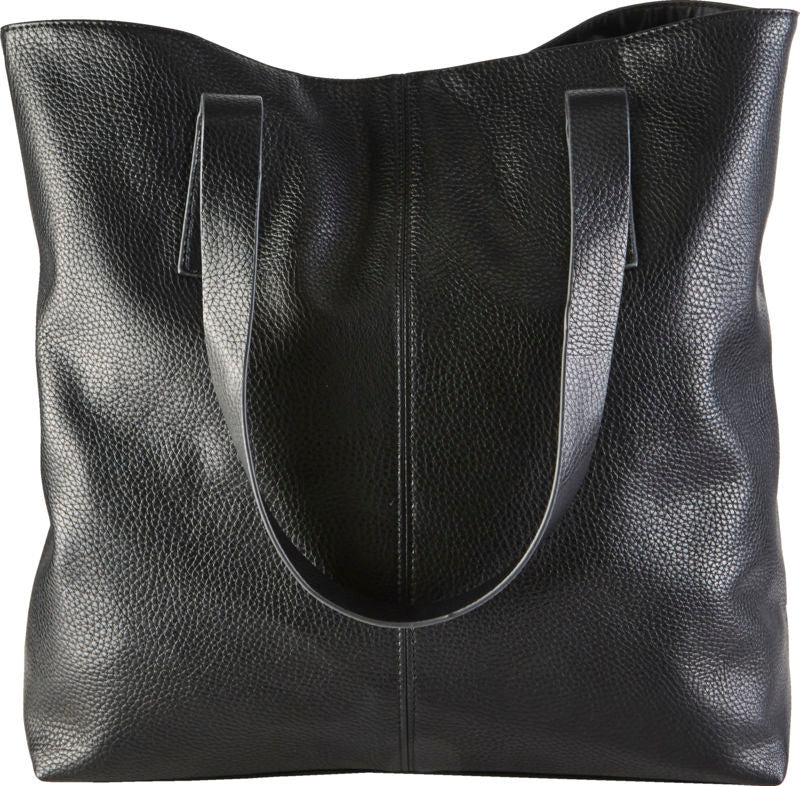 TASKE SHOPPER LÆDER LOOK SORT