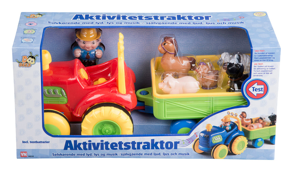 Traktor med anhænger asst