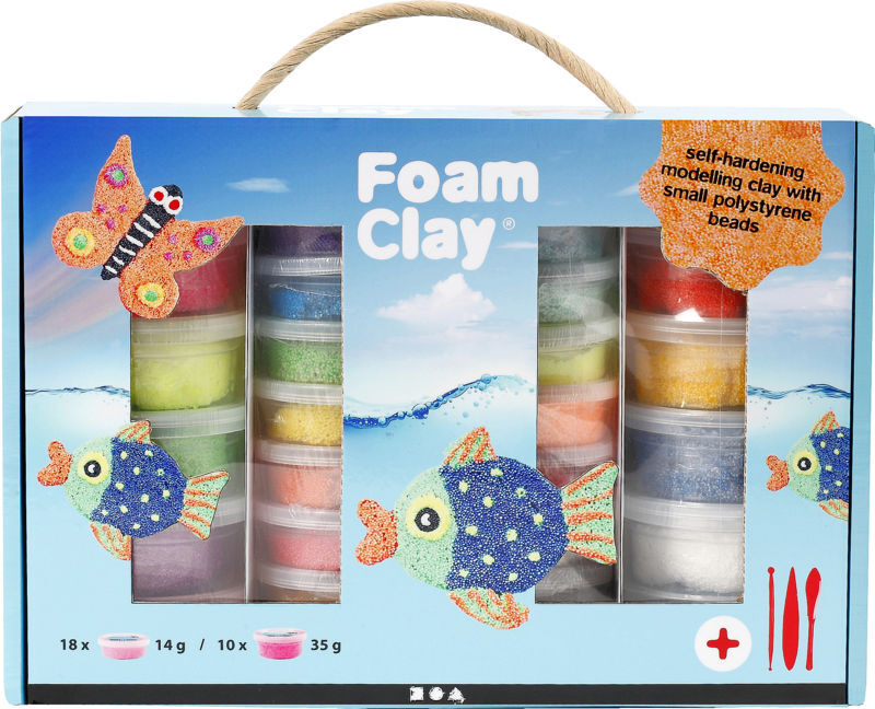 Foam clay kuffert 1 sæt