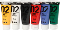 A-COLOR AKRYLMALING MAT 6X20 ML ASS. FARVER