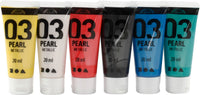 A-color akrylmaling pearl 6x20 ml ass. farver