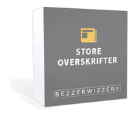 BEZZERWIZZER BRICKS STORE OVERSKRIFTER