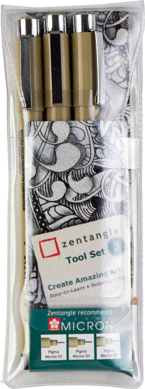 ZENTANGLE KIT SÆT 3 STK. PENNE