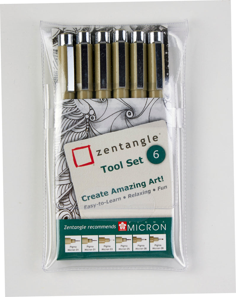 ZENTANGLE KIT SÆT 6 STK. PENNE